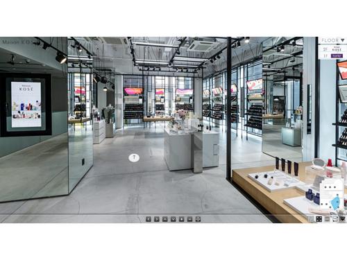 バーチャルで店舗内を「歩き回る」